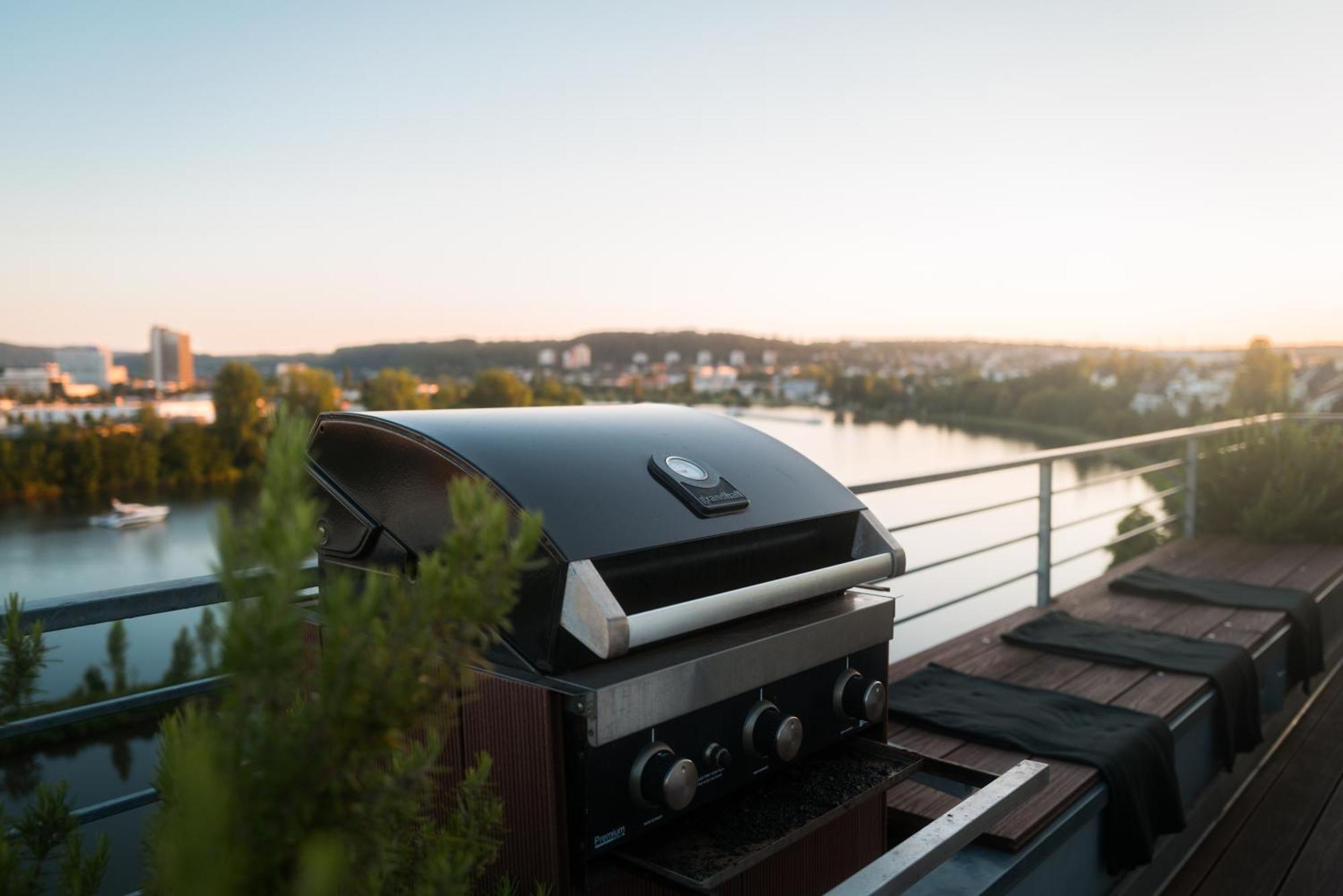Penthouse Wohnung Mit Schoenem Moselblick In Metternich Koblenz  Eksteriør billede